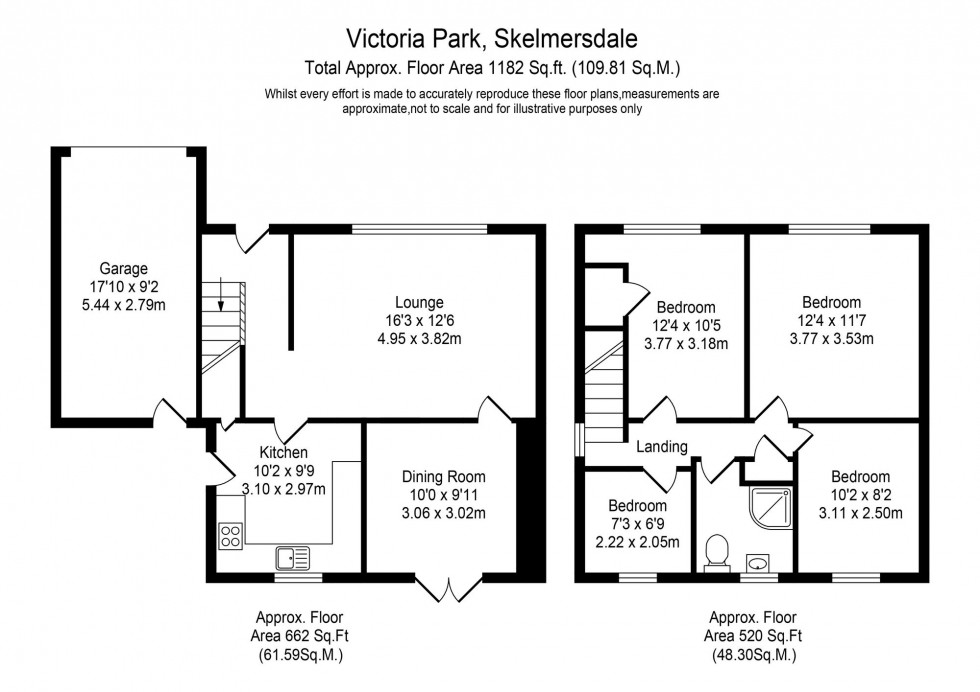 Floorplan for Victoria Park, Skelmersdale, WN8