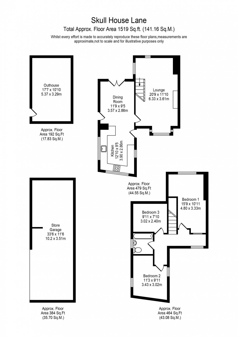 Floorplan for Appley Bridge, Wigan, WN6