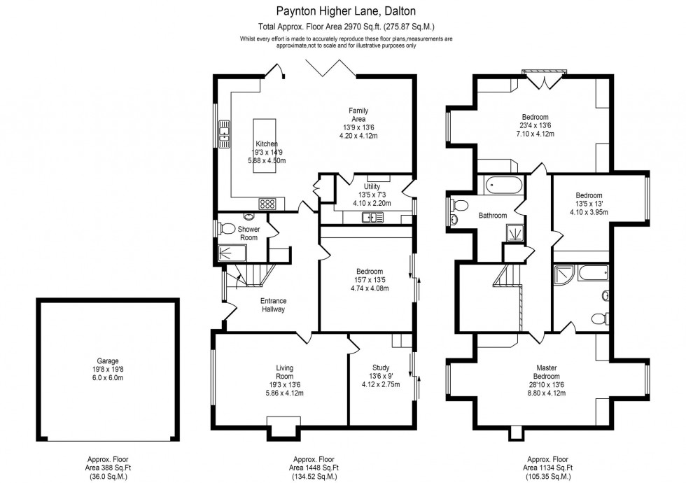 Floorplan for Higher Lane, Dalton, WN8