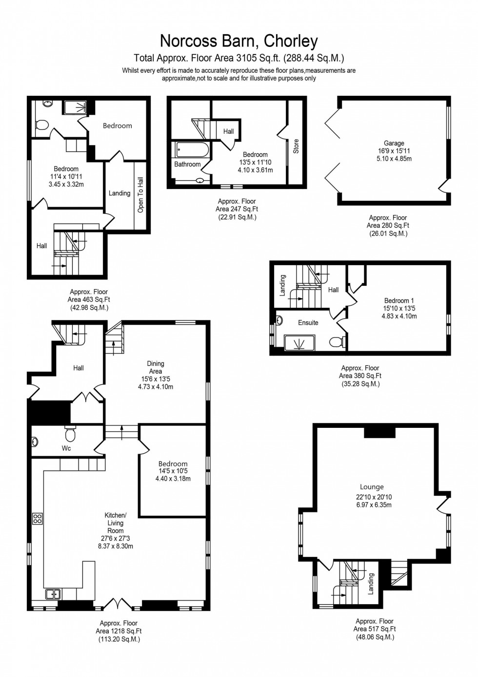 Floorplan for Norcross Brow, Withnell, PR6