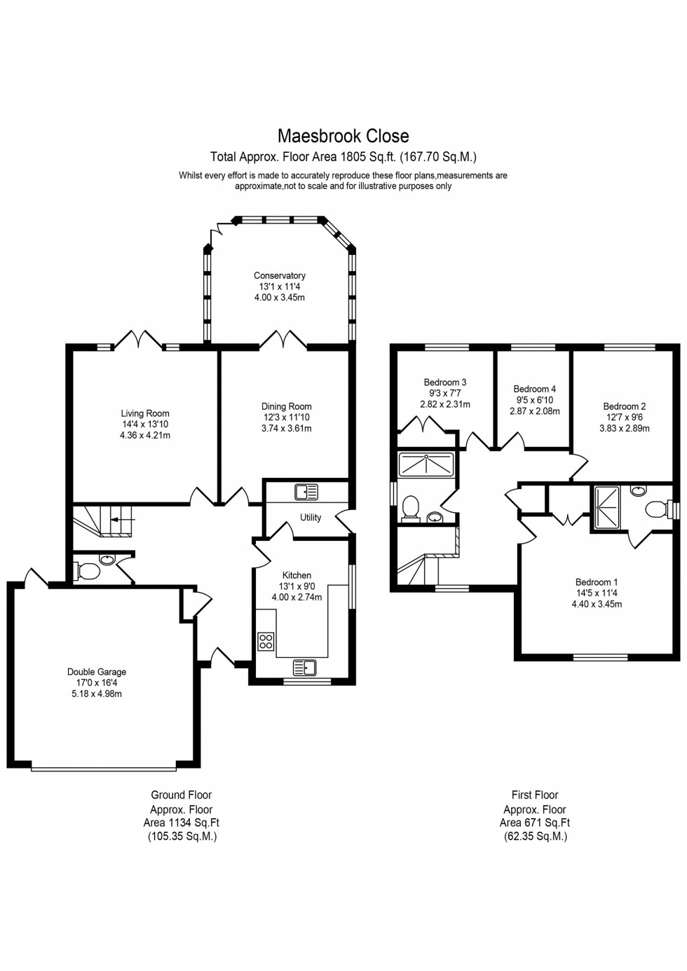 Floorplan for Maesbrook Close, Banks, PR9