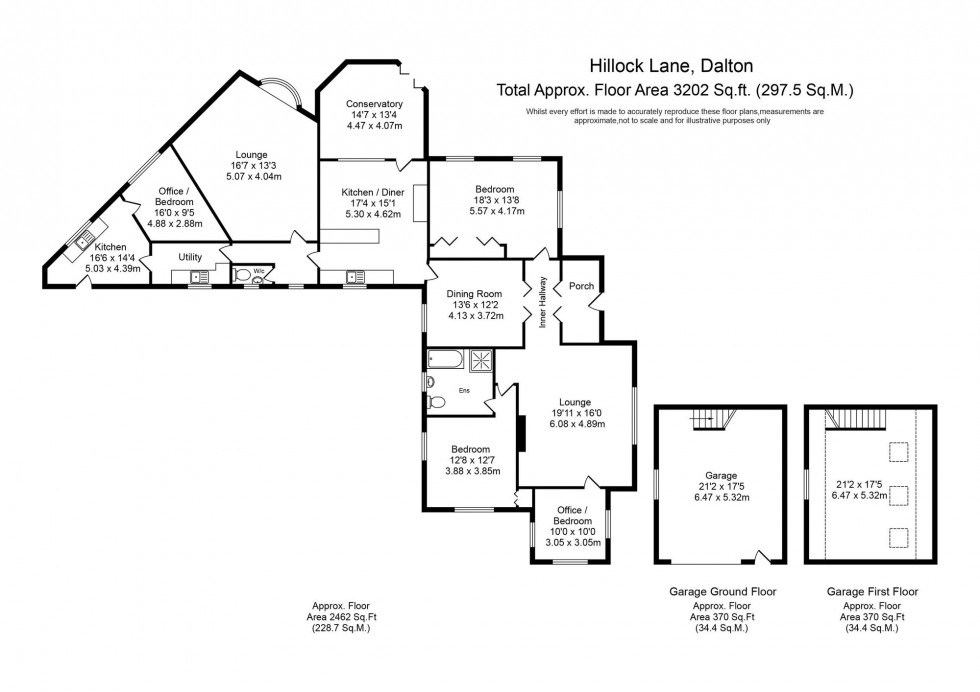 Floorplan for Hillock Lane, Dalton, WN8