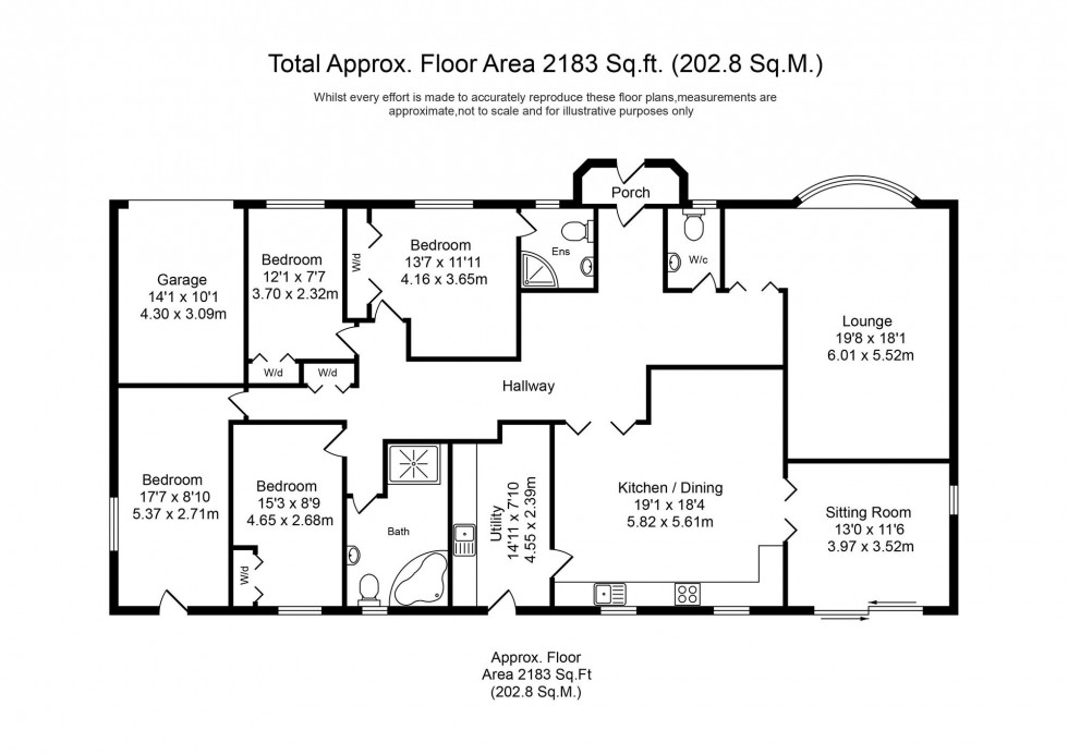 Floorplan for Anchorage Avenue, Hundred End, PR4