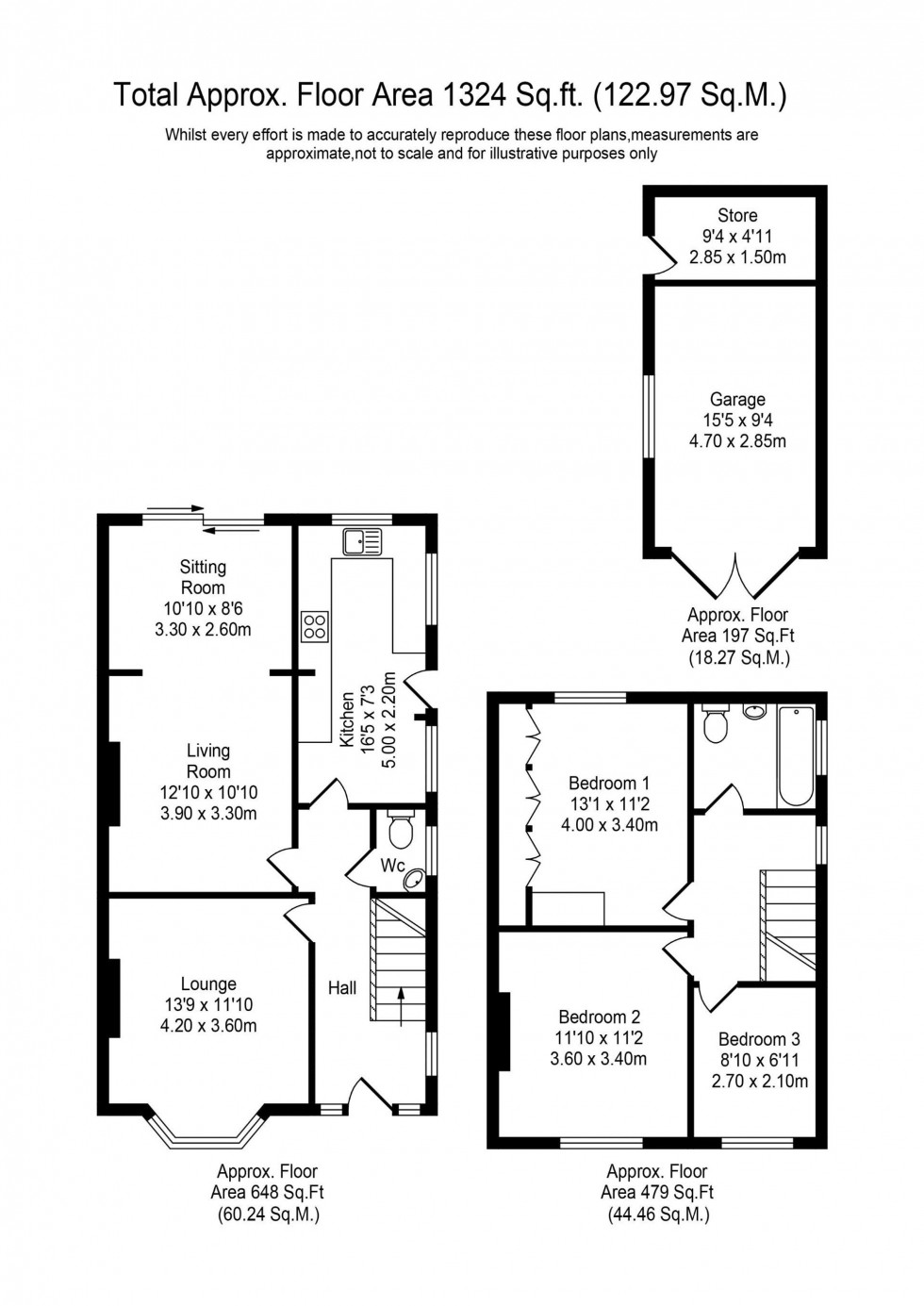 Floorplan for Windsor Avenue, Ashton-On-Ribble, PR2