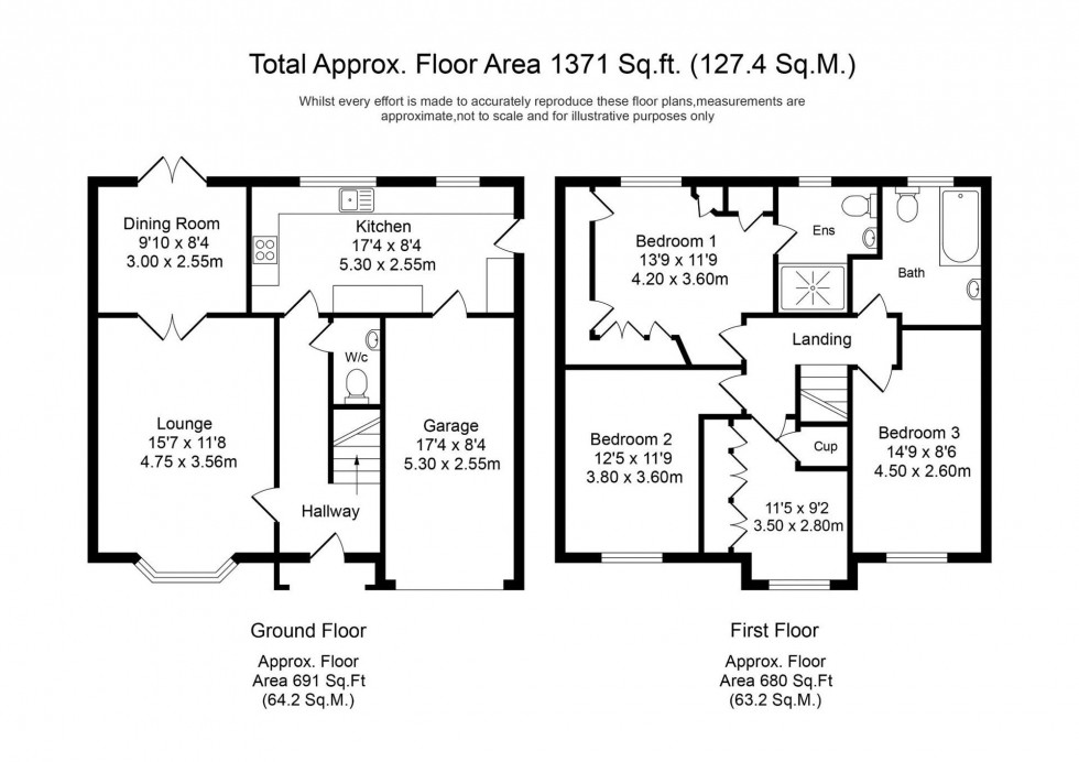 Floorplan for Old Oak Gardens, Walton-Le-Dale, PR5