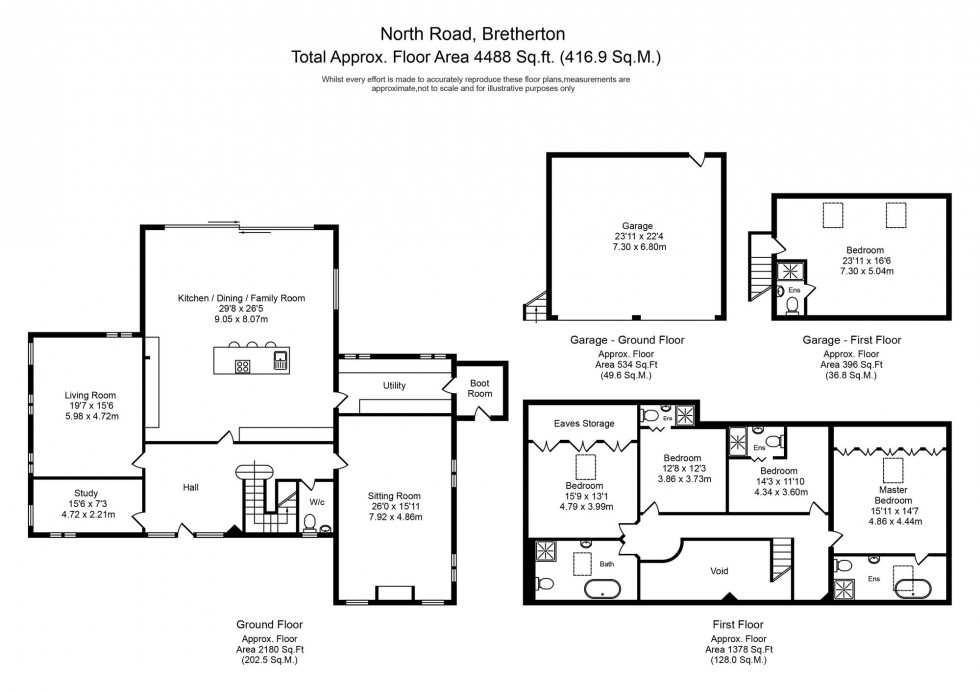 Floorplan for North Road, Bretherton, PR26