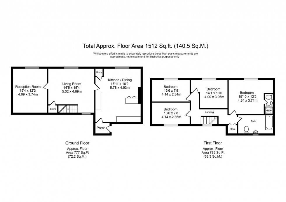 Floorplan for Shore Road, Hesketh Bank, PR4