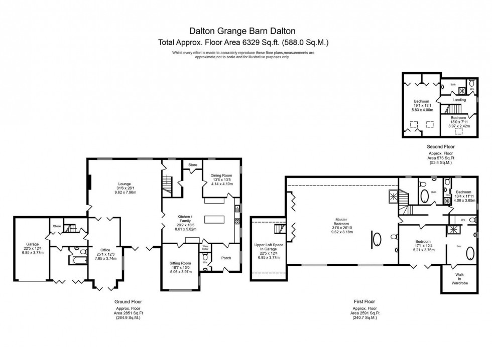 Floorplan for Higher Lane, Dalton, WN8