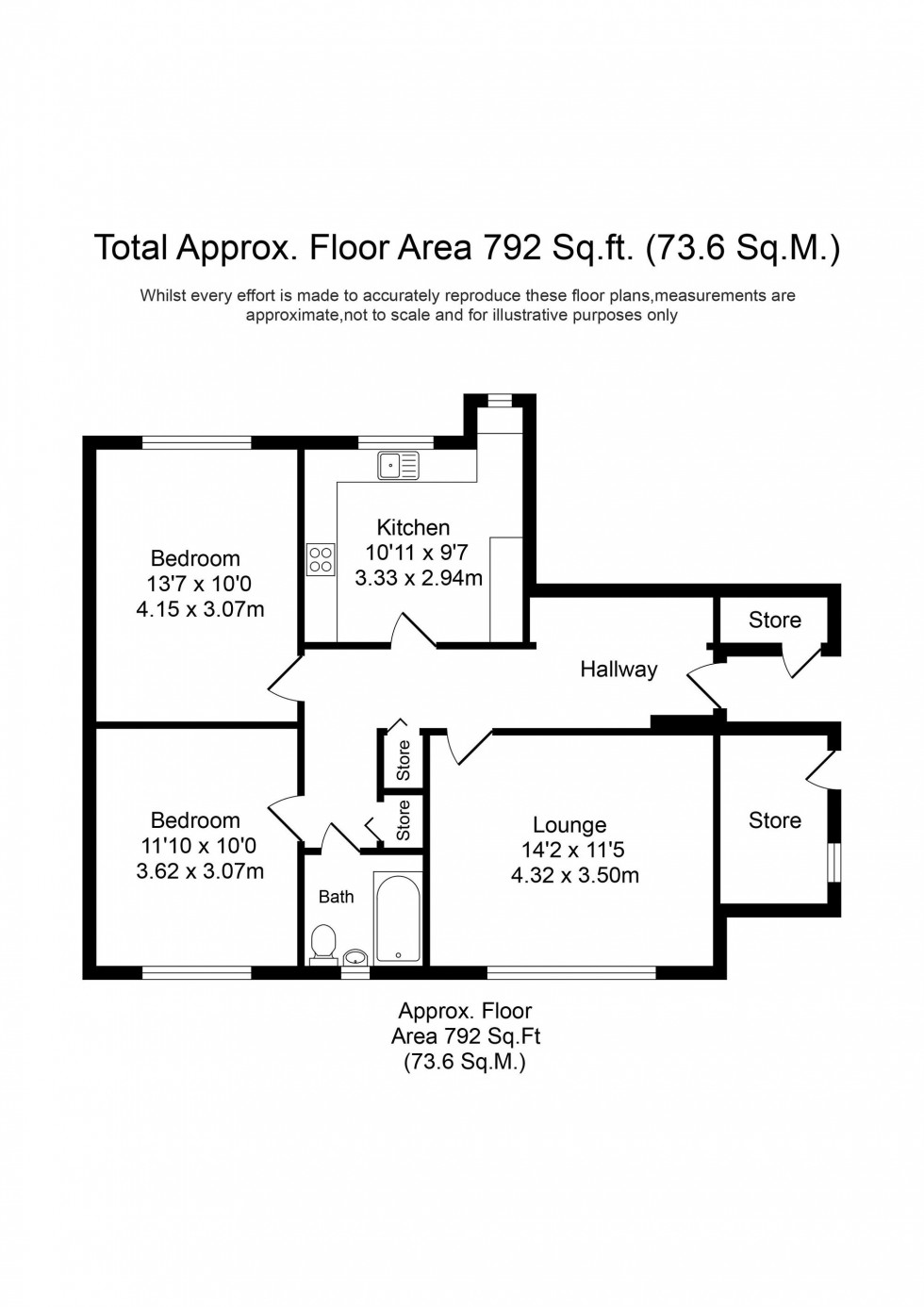 Floorplan for Riding Lane, Haskayne, L39