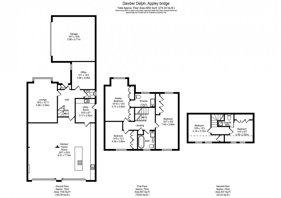 Floorplan for Dawber Delph, Appley Bridge, WN6