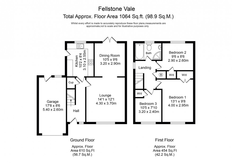 Floorplan for Fellstone Vale, Withnell, PR6