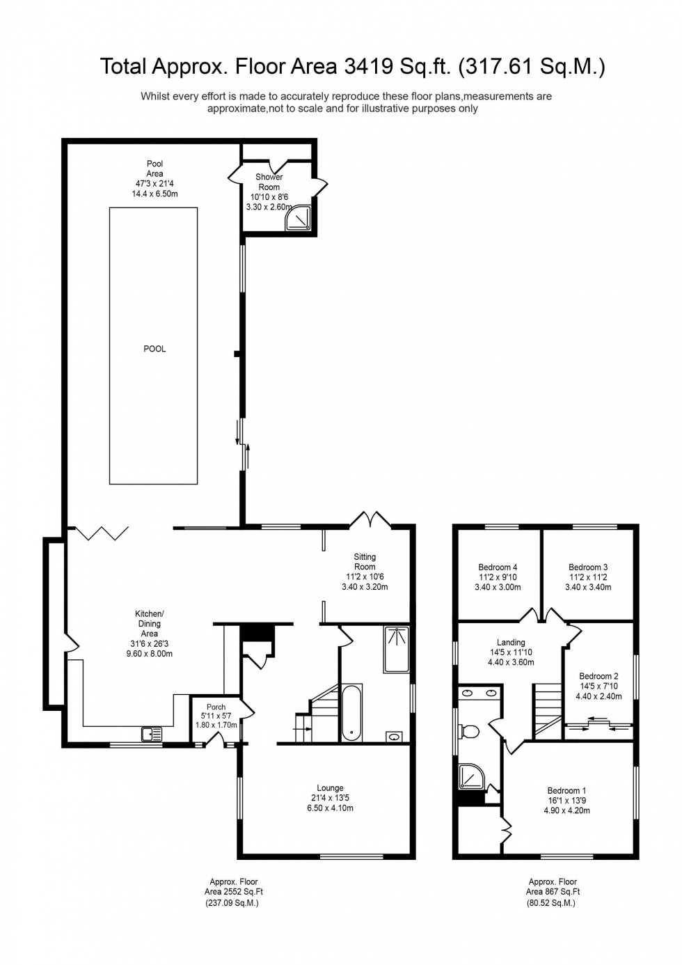Floorplan for Bank Lane, Melling, L31