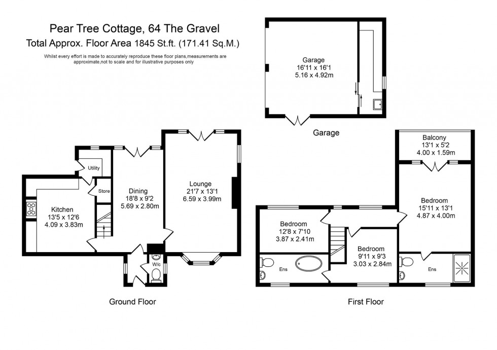 Floorplan for The Gravel, Mere Brow, PR4
