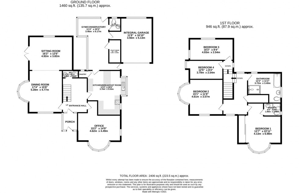 Floorplan for Moss Lane, Hesketh Bank, PR4