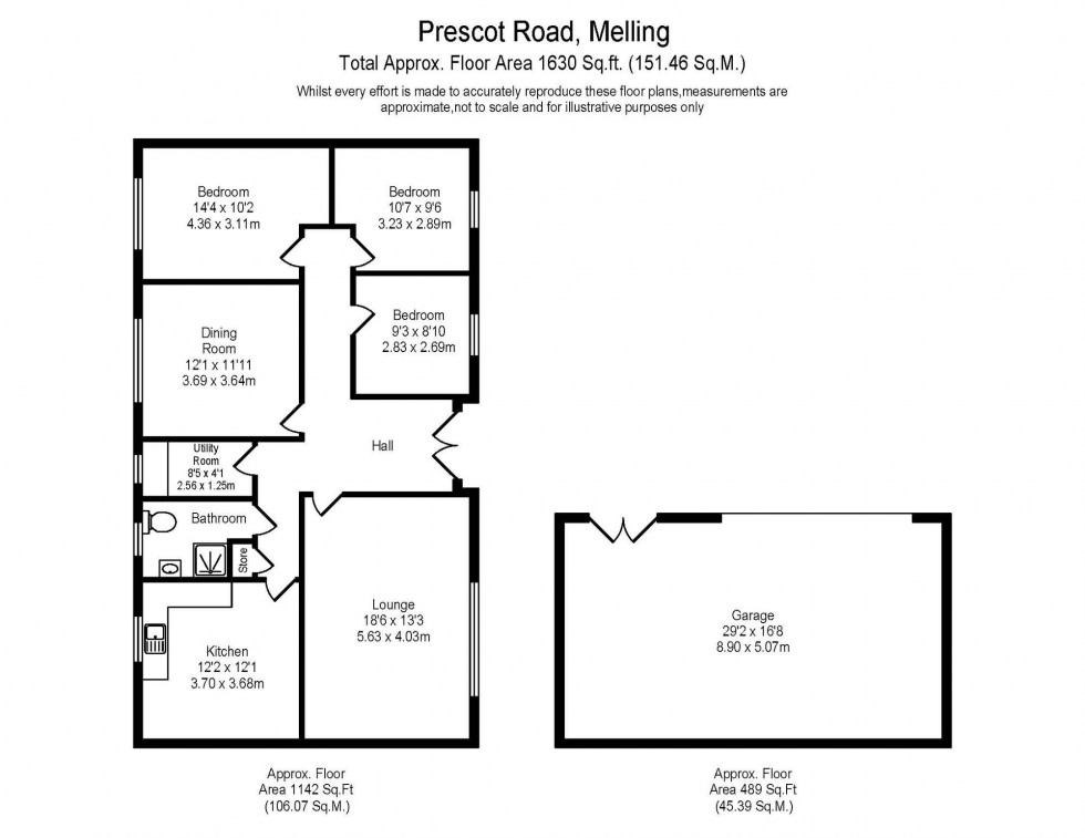 Floorplan for Prescot Road, Melling, L31
