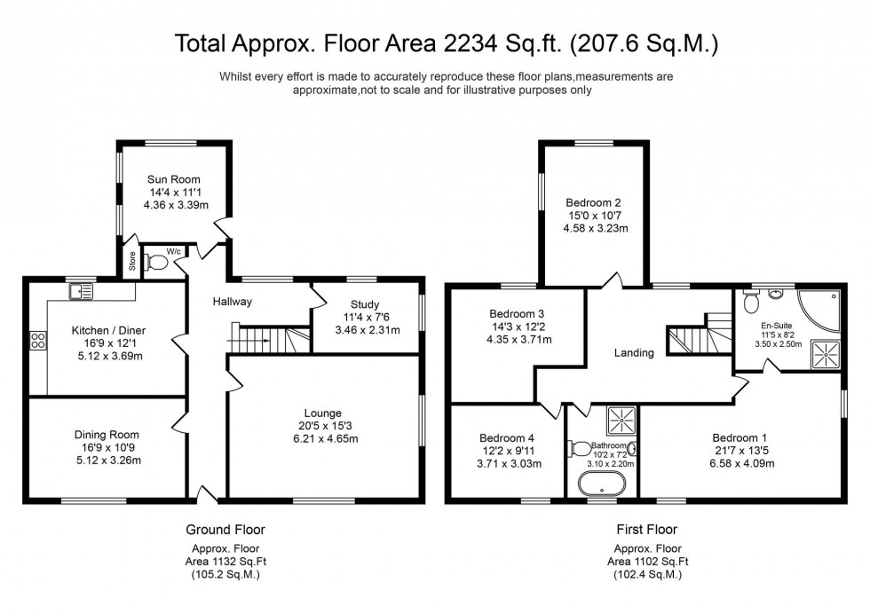 Floorplan for Midge Hall Lane, Midge Hall, PR26