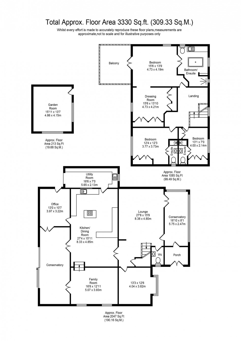 Floorplan for Longfold, Mere Brow, PR4