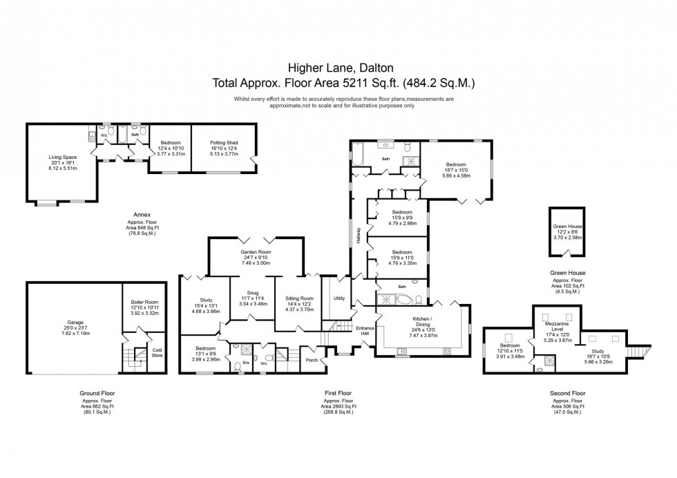 Floorplan for Higher Lane, Dalton, WN8