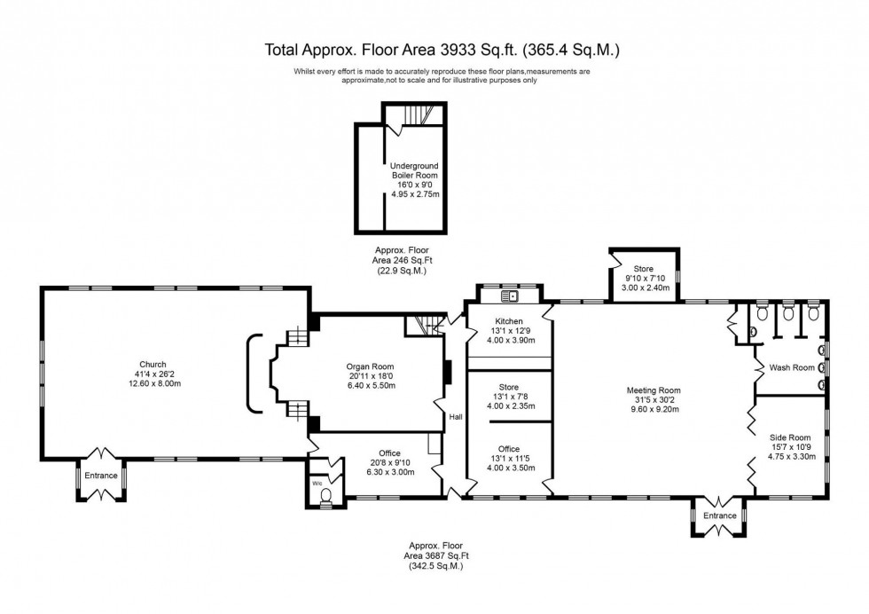 Floorplan for Moss House Lane, Much Hoole, PR4