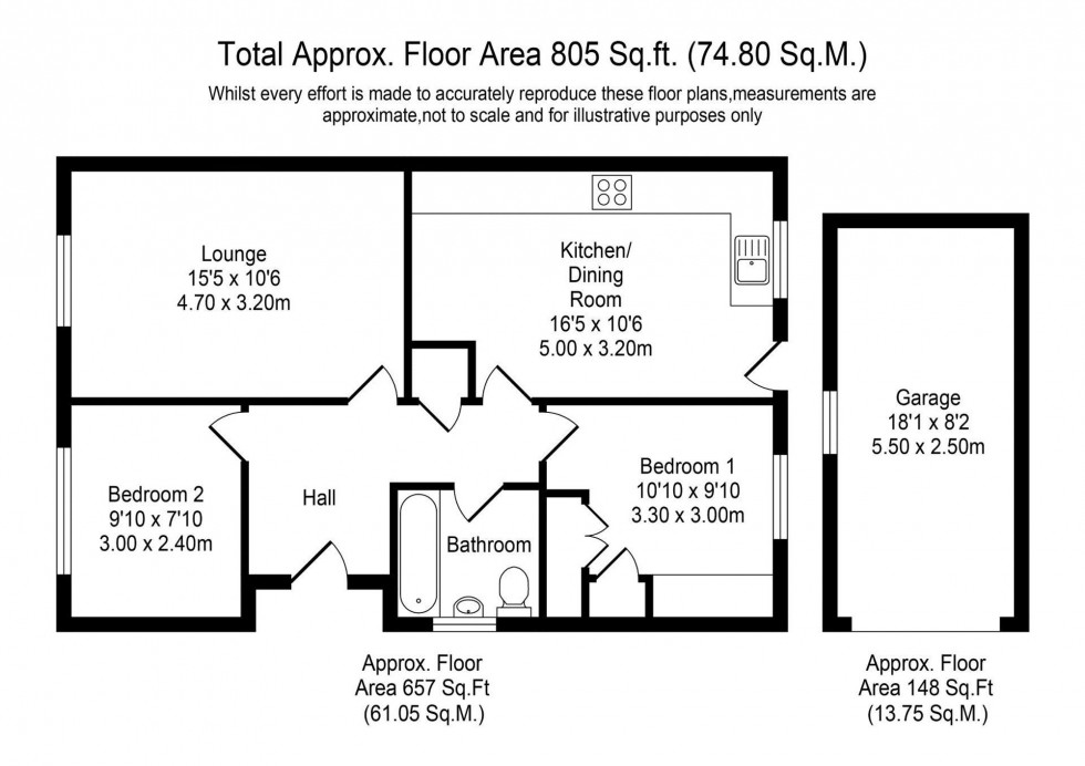 Floorplan for Castle Drive, Adlington, PR7