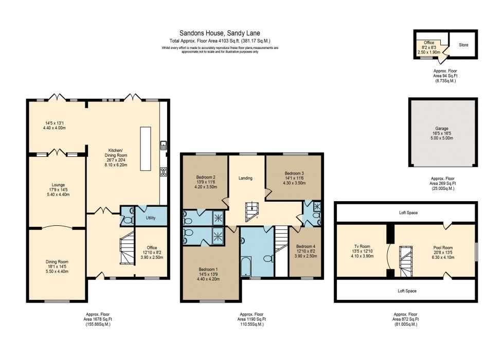 Floorplan for Sandy Lane, Adlington, PR7