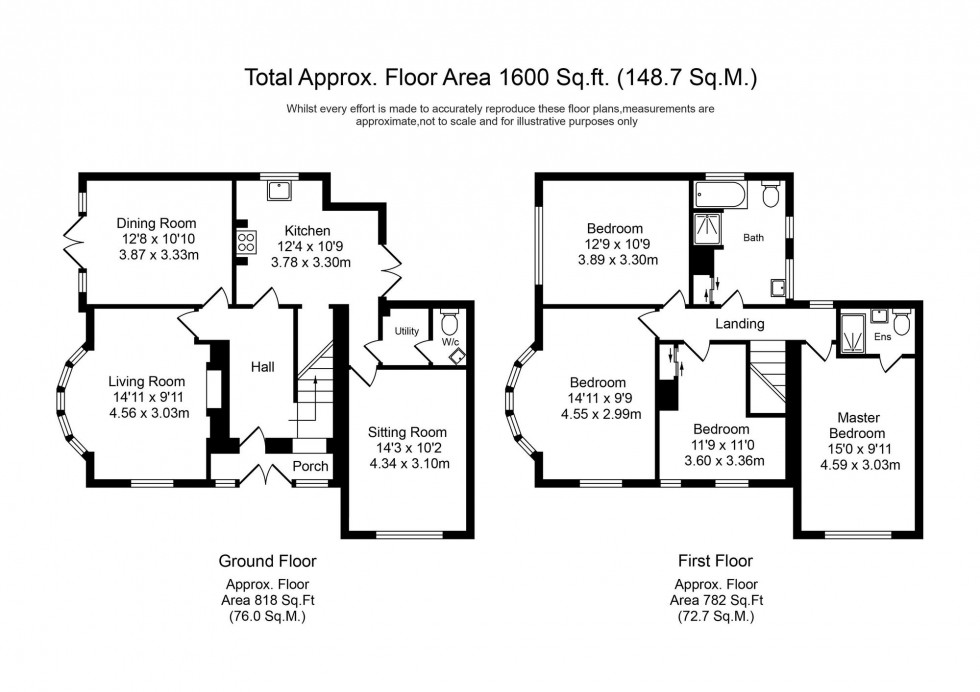 Floorplan for Rosehill Drive, Aughton, L39