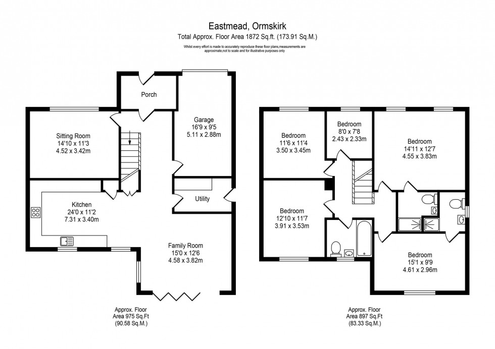Floorplan for East Mead, Aughton, L39