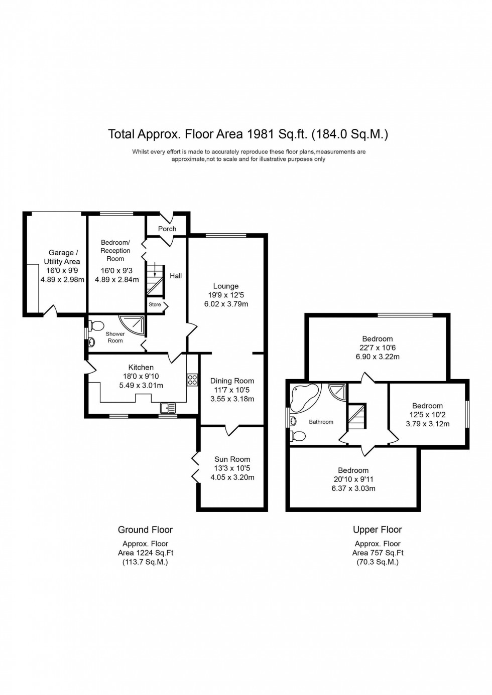 Floorplan for Sefton Gardens, Aughton, L39