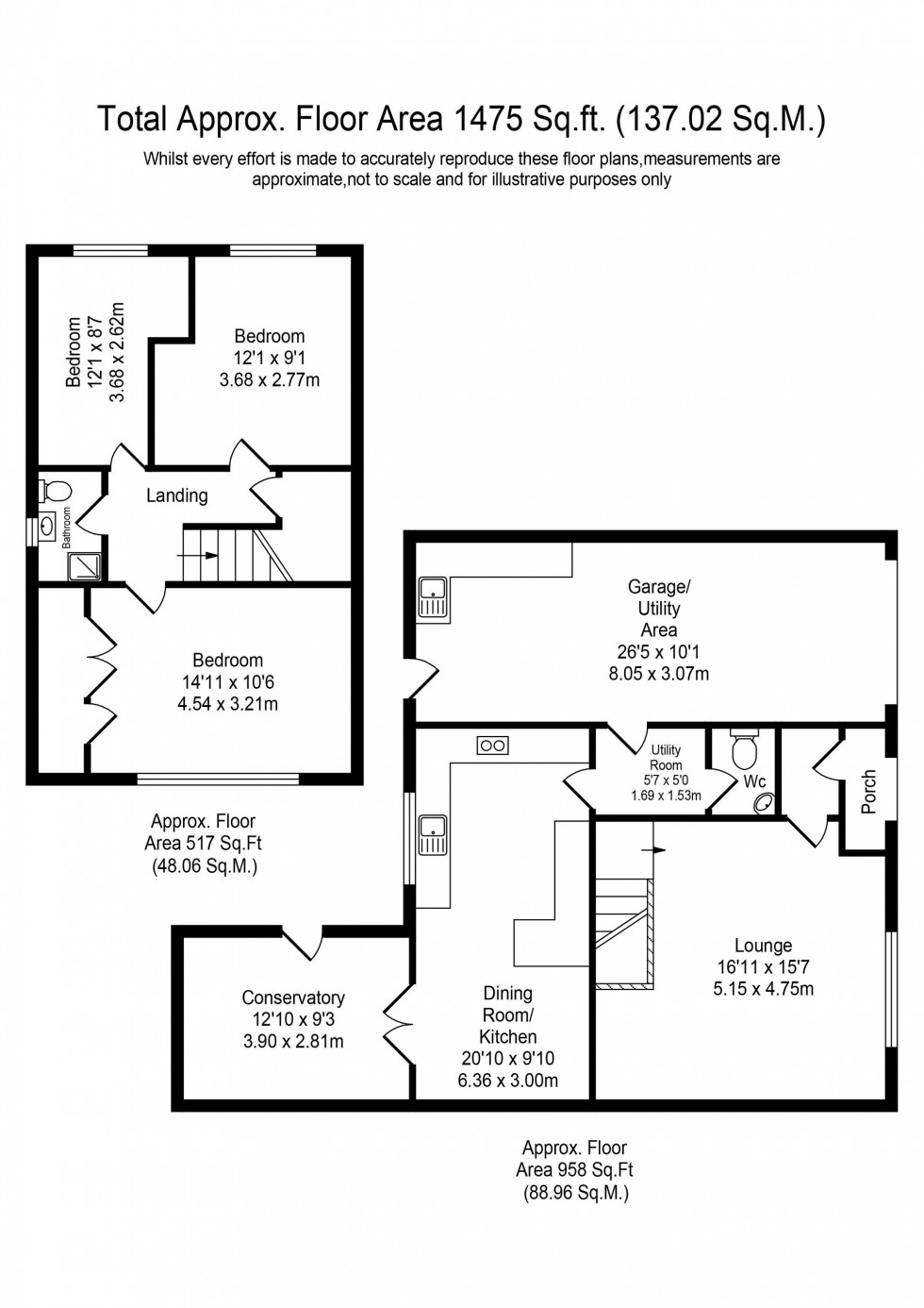 Floorplan for Redcliffe Gardens, Aughton, L39