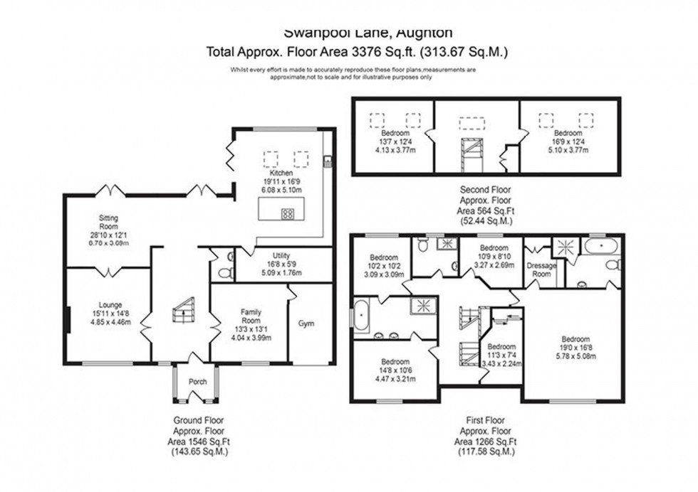 Floorplan for Swanpool Lane, Aughton, L39