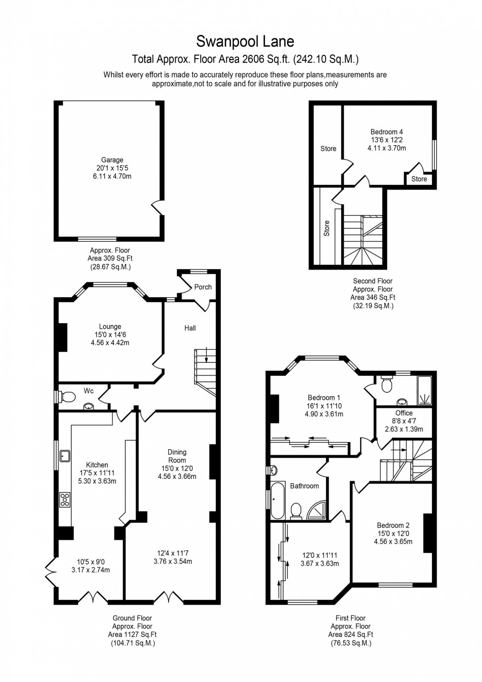 Floorplan for Swanpool Lane, Aughton, L39