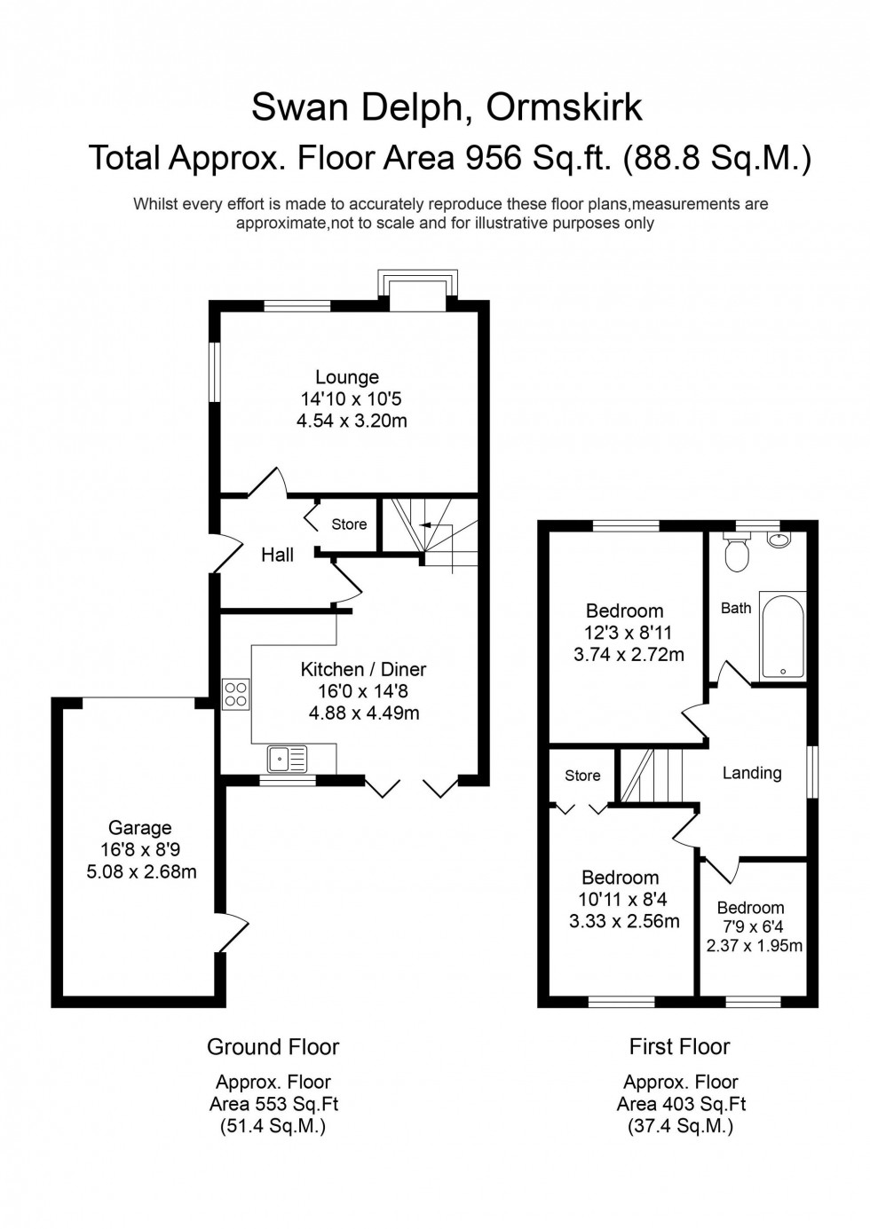 Floorplan for Swan Delph, Aughton, L39