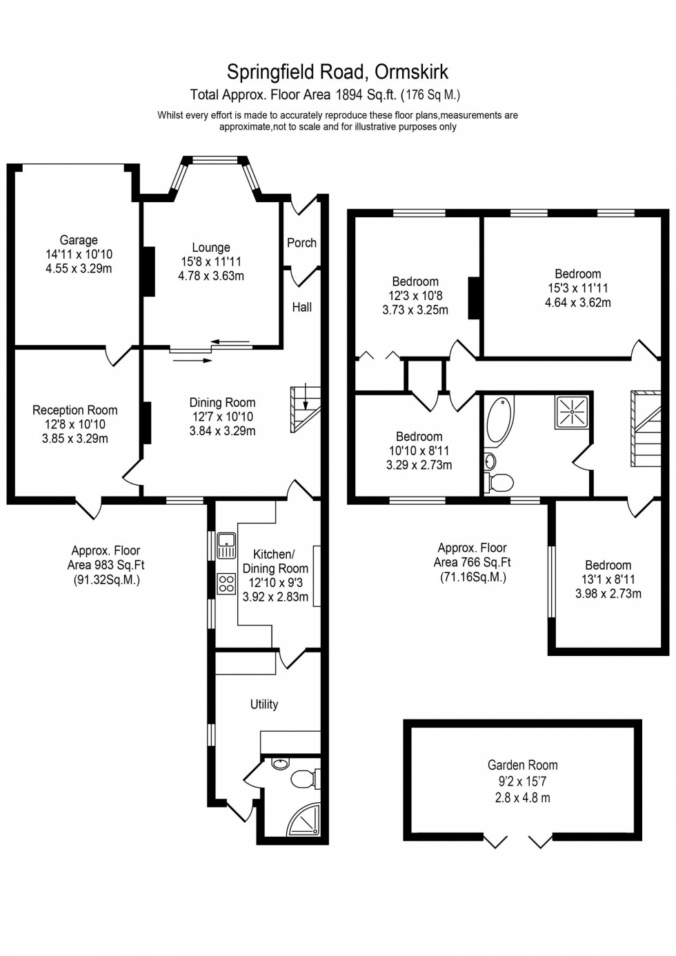 Floorplan for Springfield Road, Aughton, L39