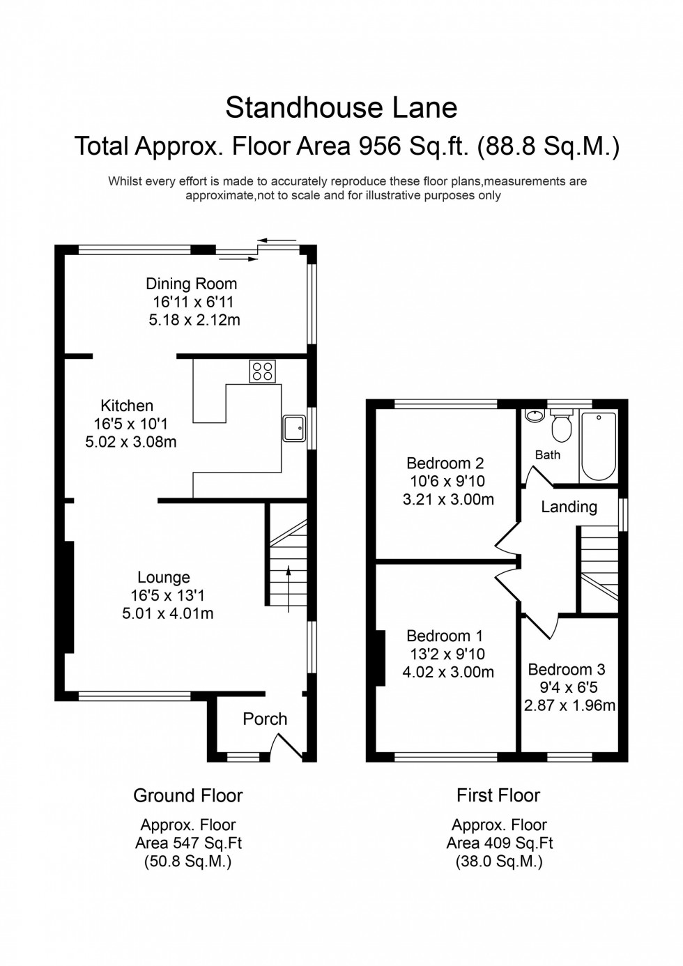 Floorplan for Standhouse Lane, Aughton, L39