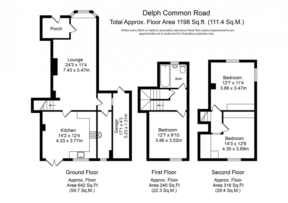 Floorplan for Delph Common Road, Aughton, L39