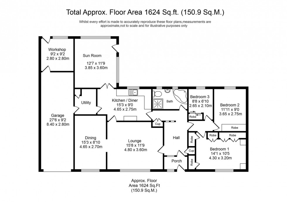 Floorplan for Westhaven Crescent, Aughton, L39