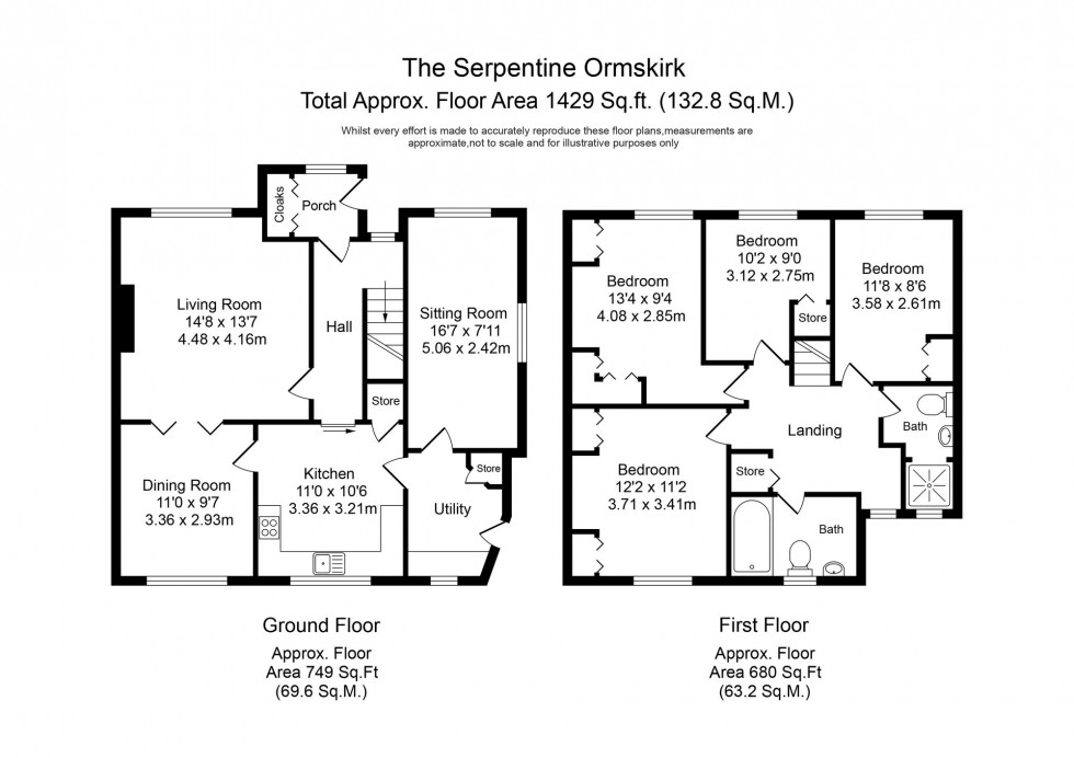 Floorplan for The Serpentine, Aughton, L39