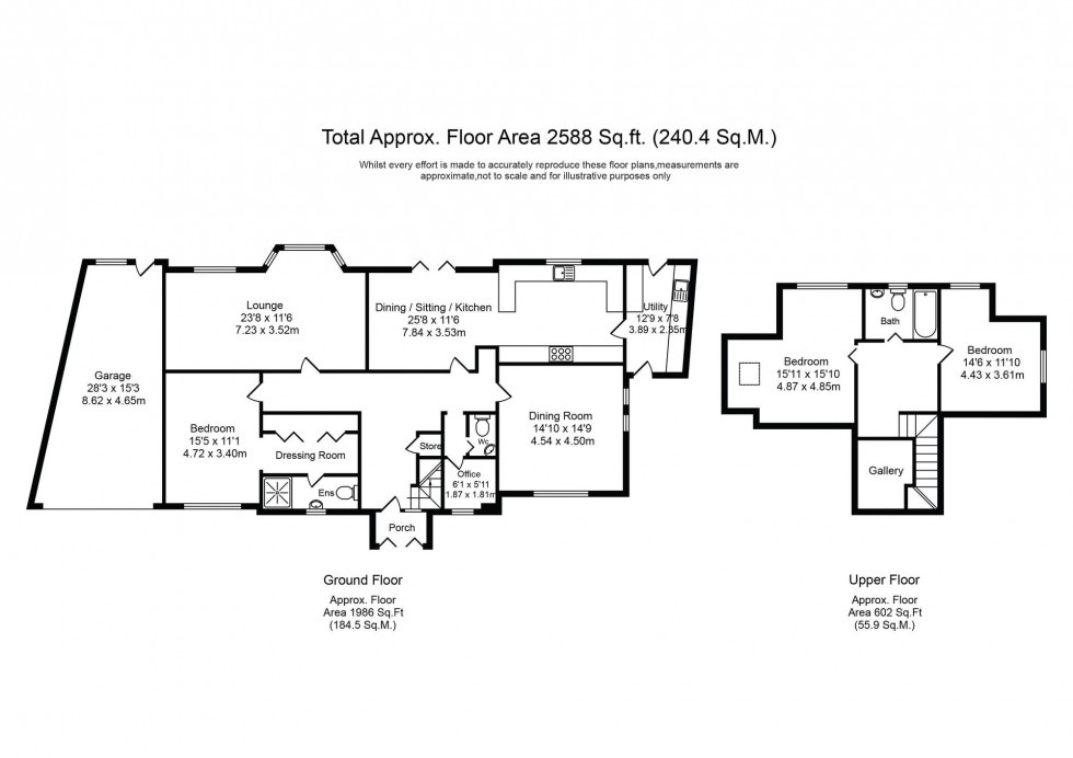 Floorplan for Prescot Road, Aughton, L39