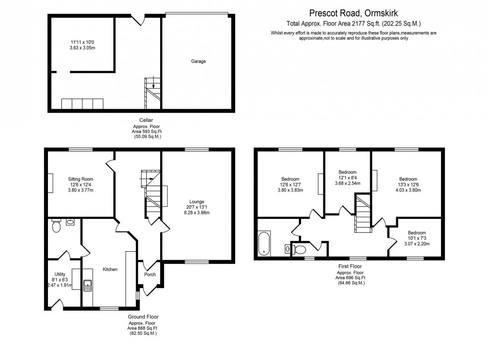 Floorplan for Prescot Road, Aughton, L39