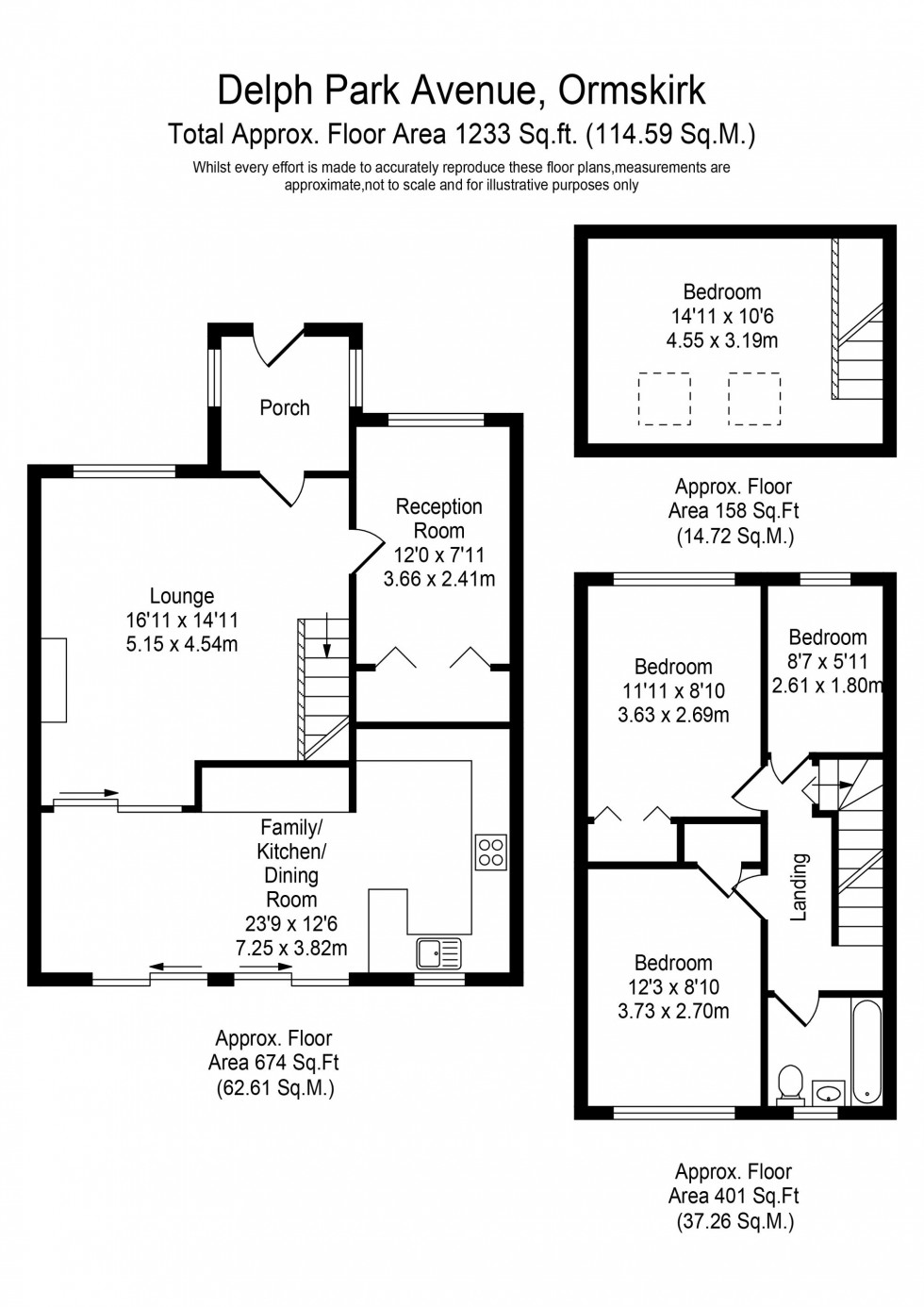 Floorplan for Delph Park Avenue, Aughton, L39