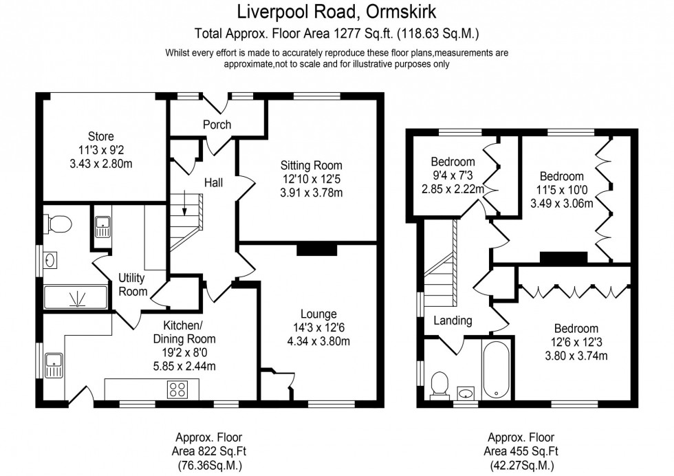 Floorplan for Liverpool Road, Aughton, L39