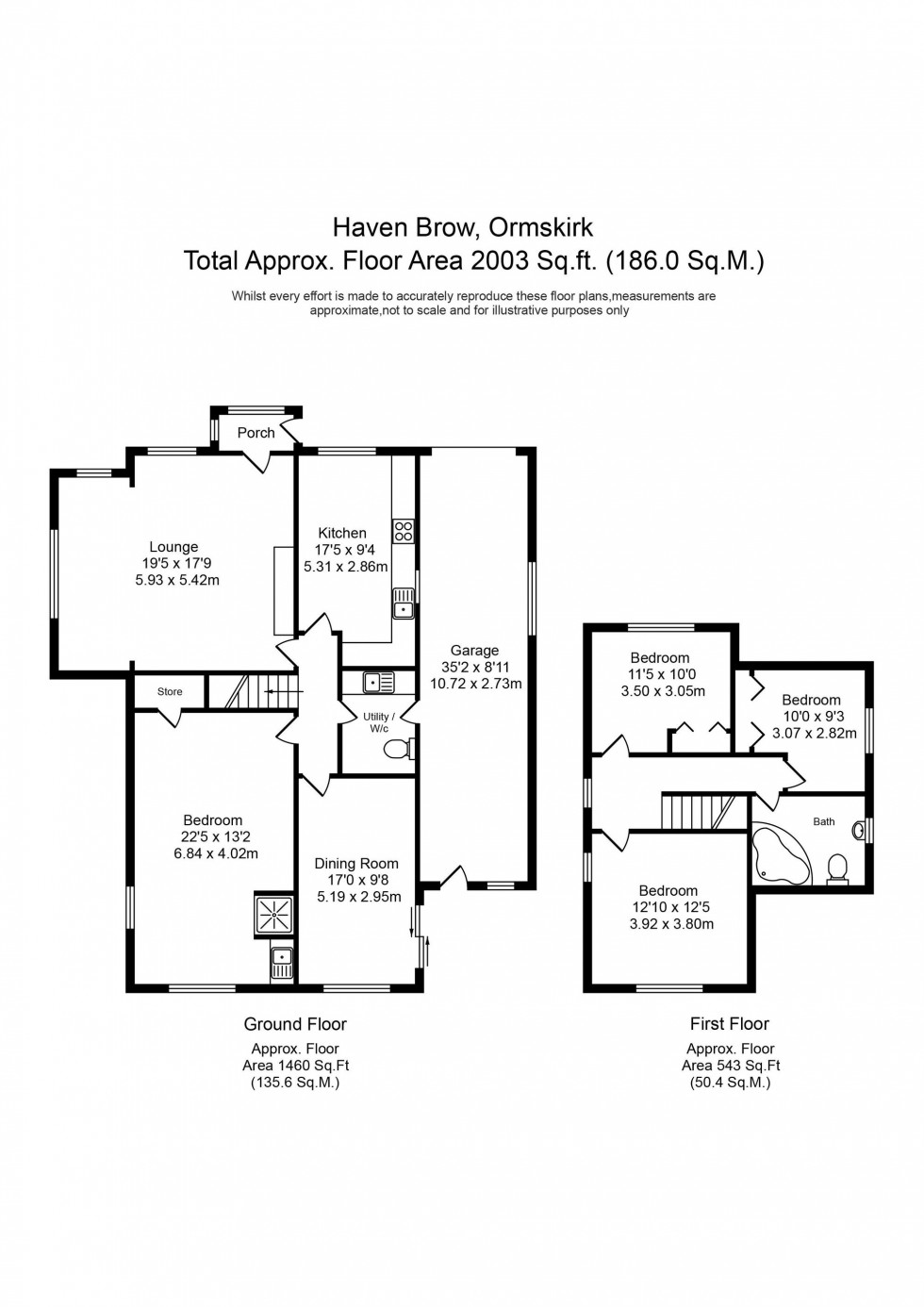 Floorplan for Haven Brow, Aughton, L39