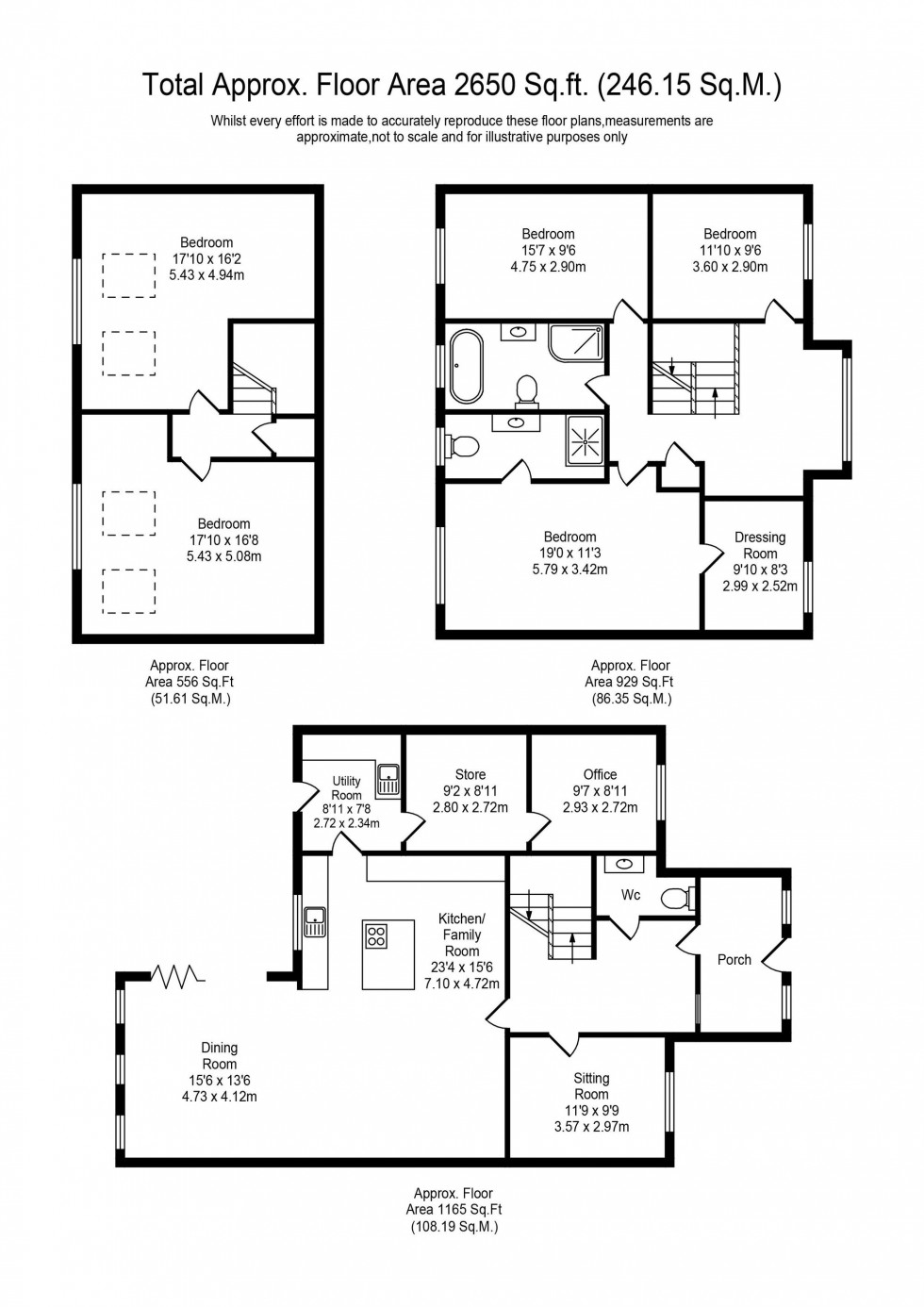 Floorplan for Moss Lane, Bickerstaffe, L39