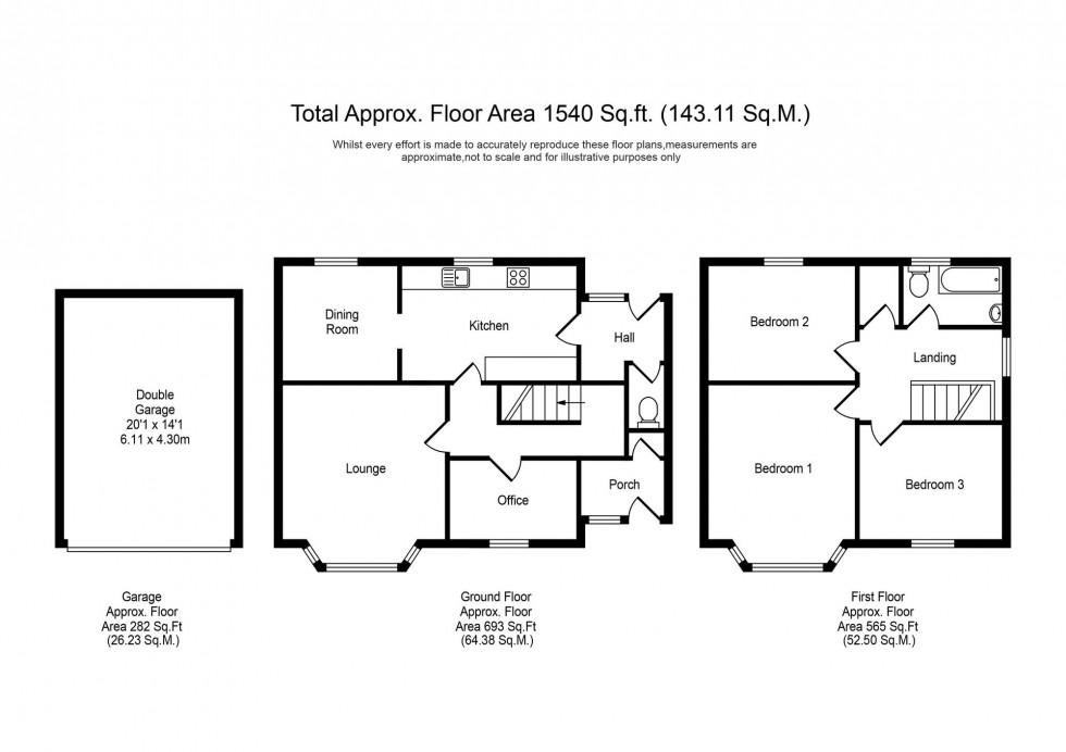 Floorplan for Heyes Croft, Bickerstaffe, L39