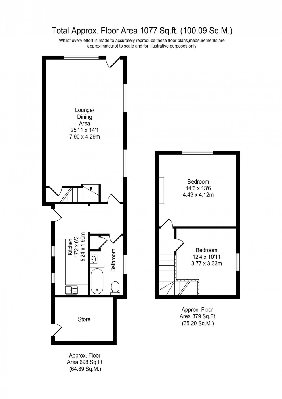 Floorplan for Coal Pit Lane, Bickerstaffe, L39