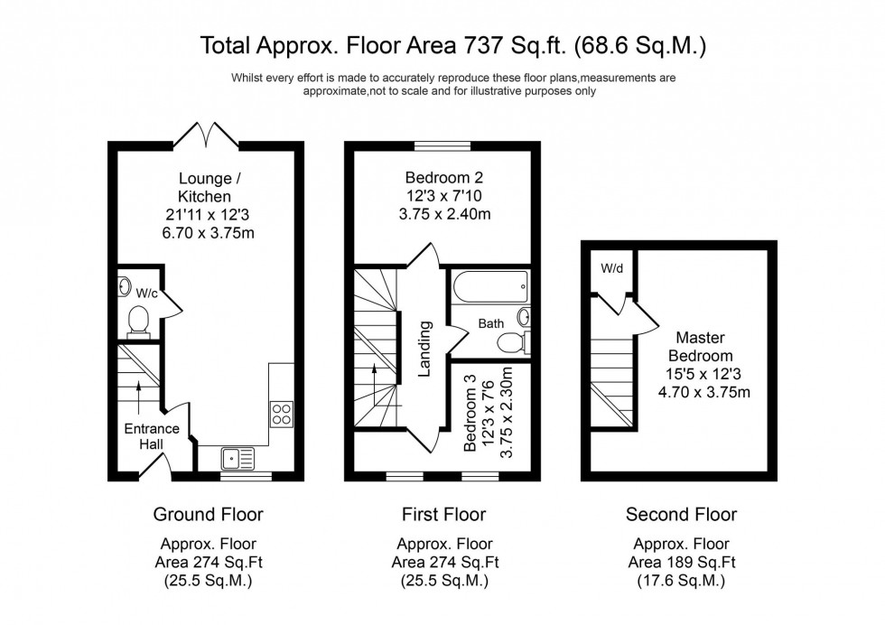 Floorplan for Brookwood Way, Buckshaw Village, PR7