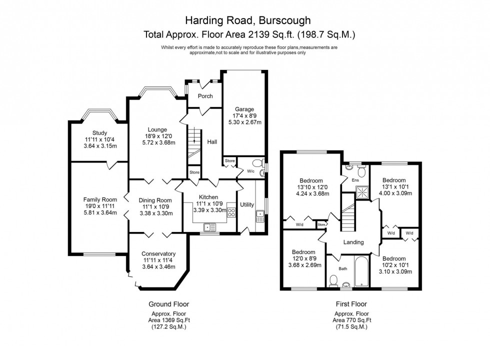Floorplan for Harding Road, Burscough, L40