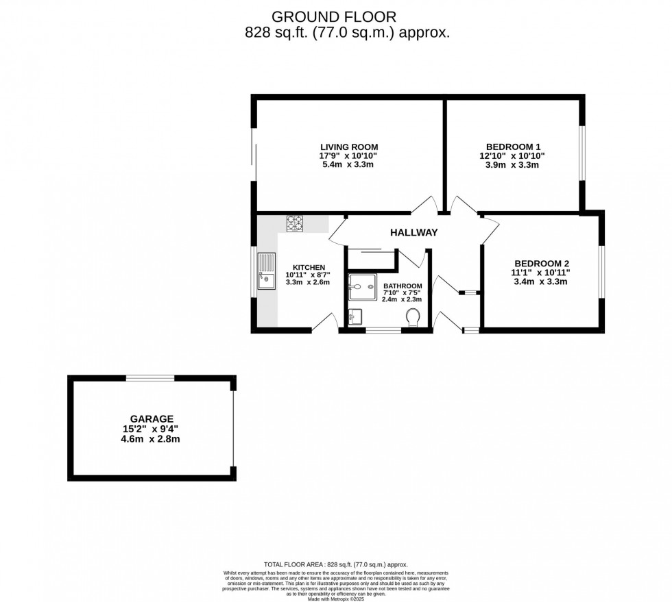 Floorplan for New Lane, Burscough, L40