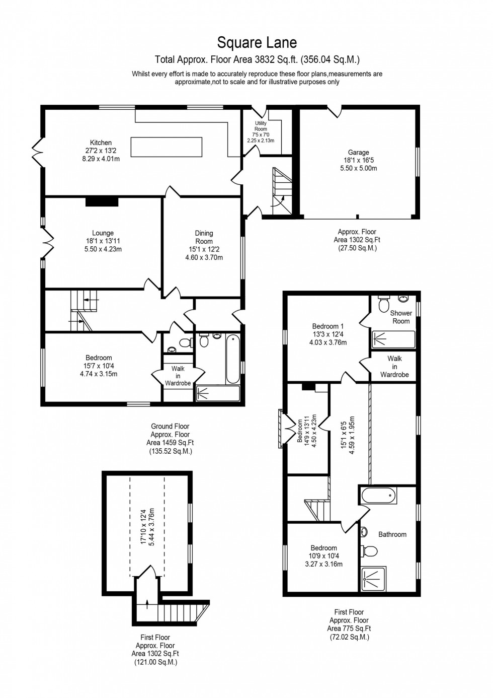 Floorplan for Square Lane, Burscough, L40