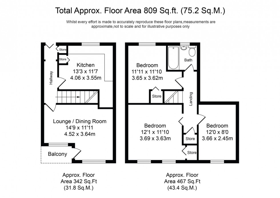 Floorplan for Lord Street, Burscough, L40